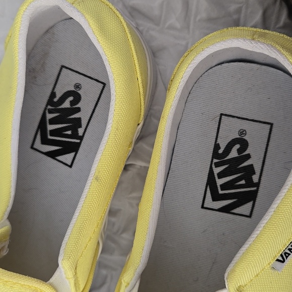 Vans Bright Yellow Slip-On Sneakers Casual Shoes - Picture 6 of 9